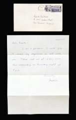 untitled from Objects from Roberta        [letter and envelope written to Roberta]