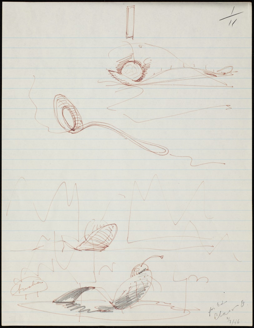 study for Spoonbridge and Cherry