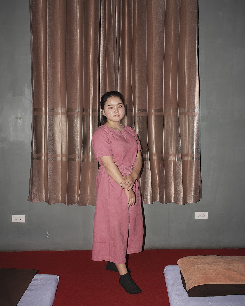 untitled (woman in pink) from the series The Imaginative Landscape
