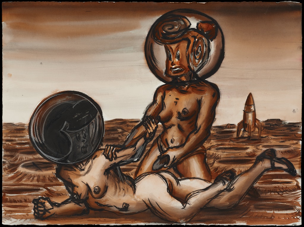 Betty and Whilma on Mars