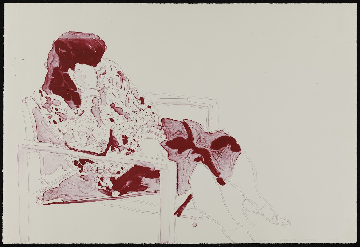 Ann Seated in a Directors Chair - State I