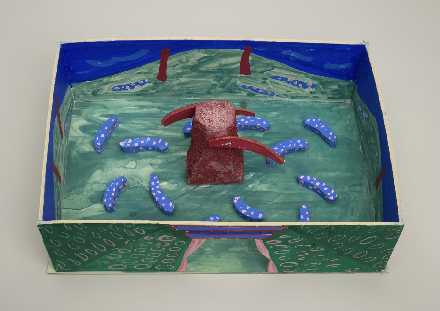 Model for L'Enfant et les Sortilèges (Ravel's Garden) (for the exhibition Hockney Paints the Stage) 