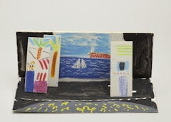 Model for Les Mamelles de Tirésias built on at one end of model for L'Enfant et les Sortilèges (for the exhibition Hockney Paints the Stage) 