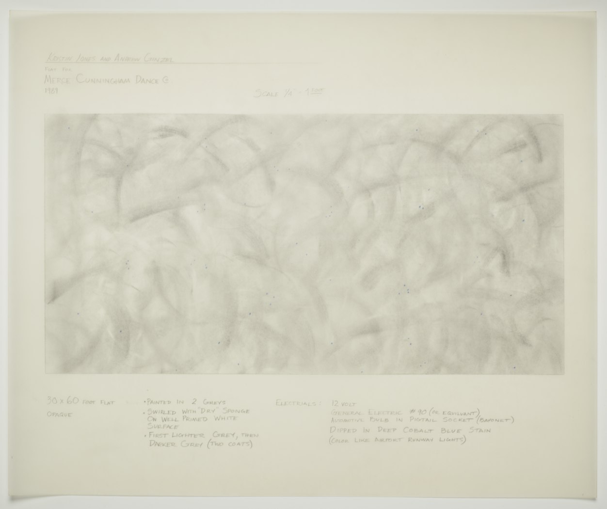 studies for Merce Cunningham Dance Company's Fields and Figures