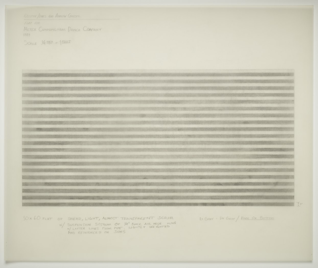 studies for Merce Cunningham Dance Company's Fields and Figures