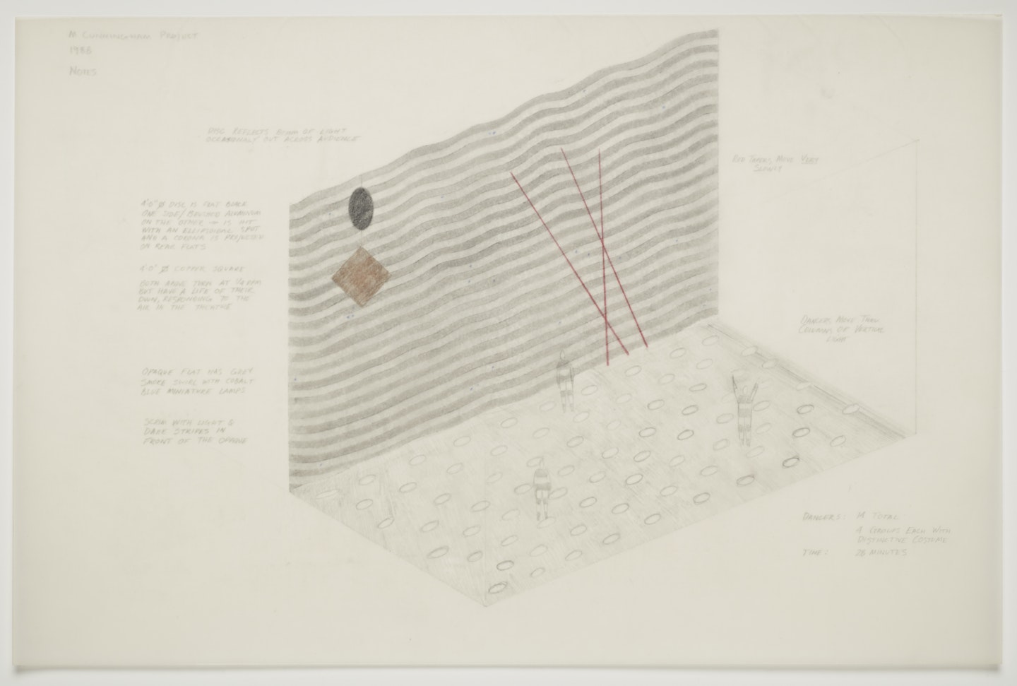 studies for Merce Cunningham Dance Company's Fields and Figures
