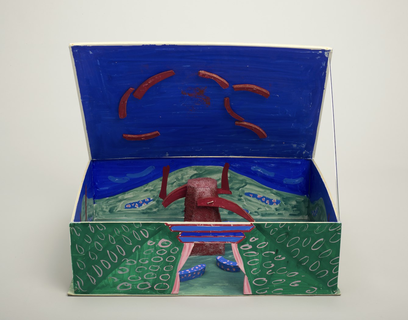 Model for L'Enfant et les Sortilèges (Ravel's Garden) (for the exhibition Hockney Paints the Stage) 