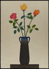 A Dark Pot with Roses