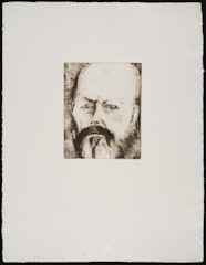 Self-Portrait without Glasses in Sepia