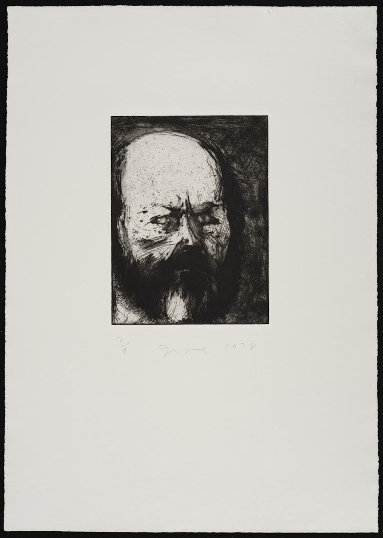 Harvard Self-Portrait without Glasses State IV