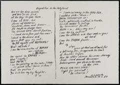 Text by the Artist from Expedition to the Holy Land portfolio