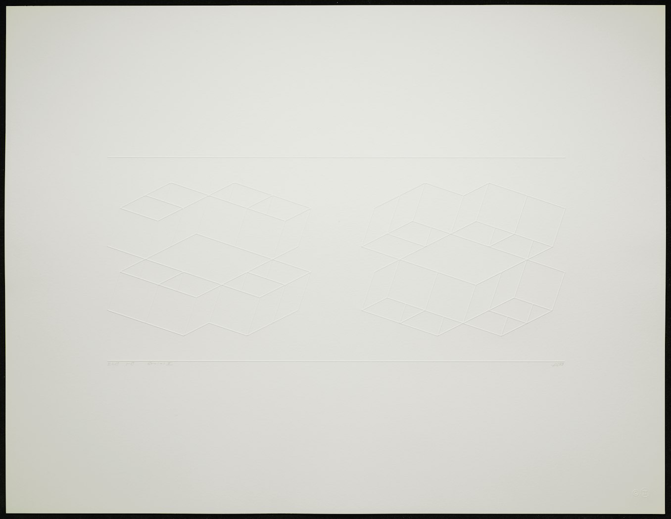 Embossed Linear Construction 1-C