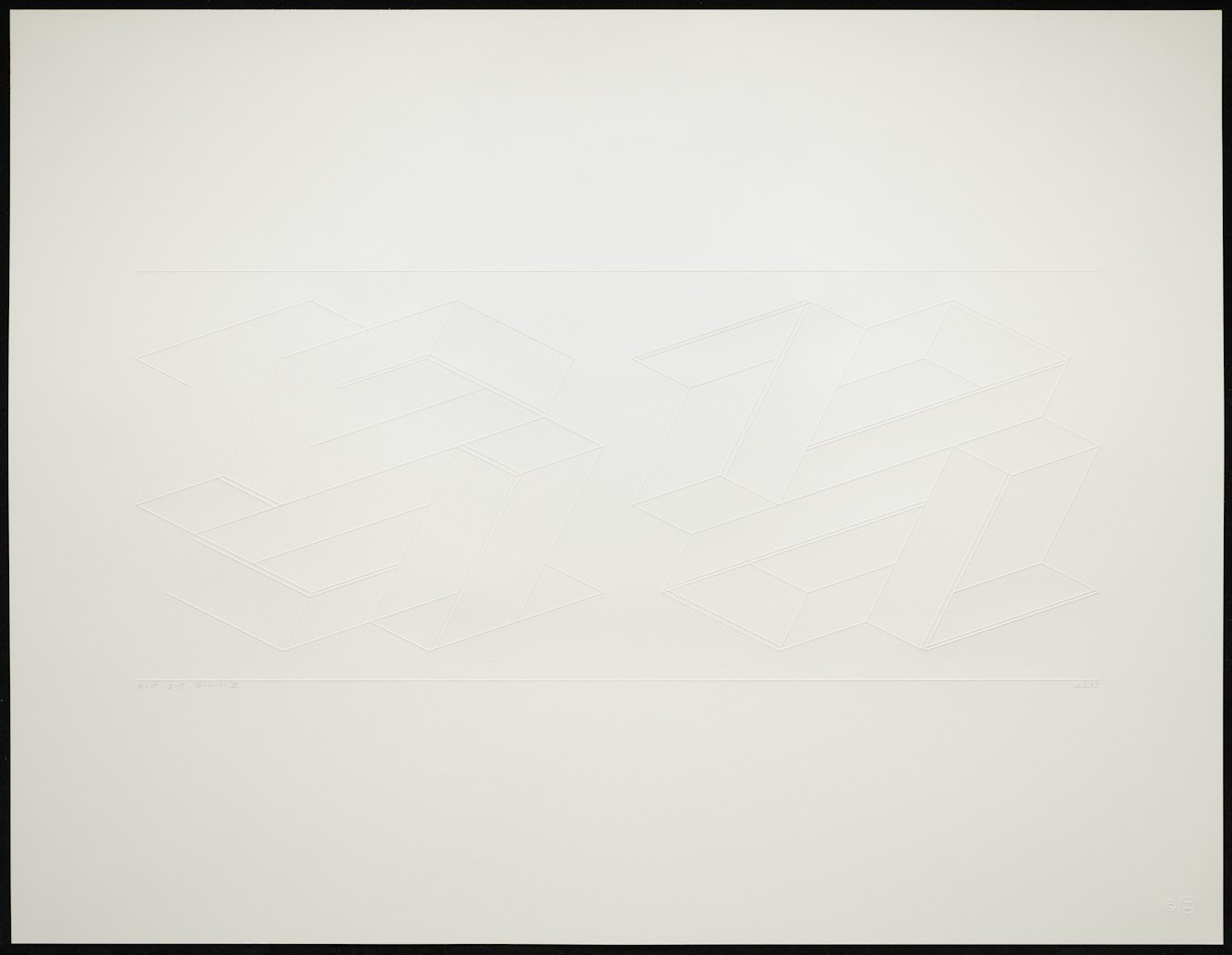 Embossed Linear Construction 2-C