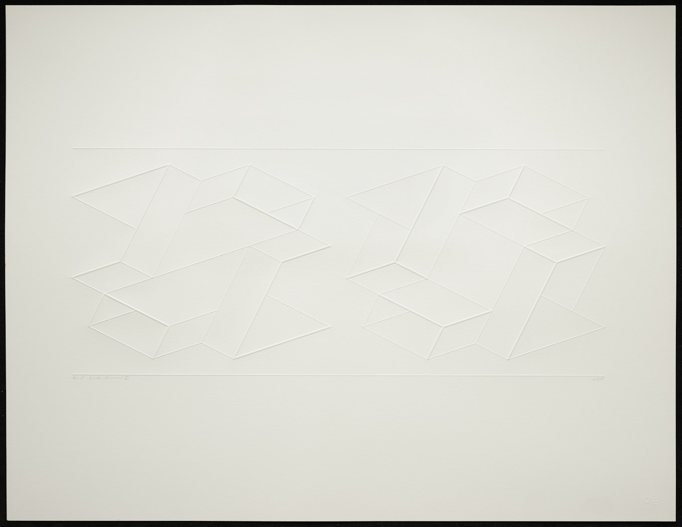 Embossed Linear Construction 2-A