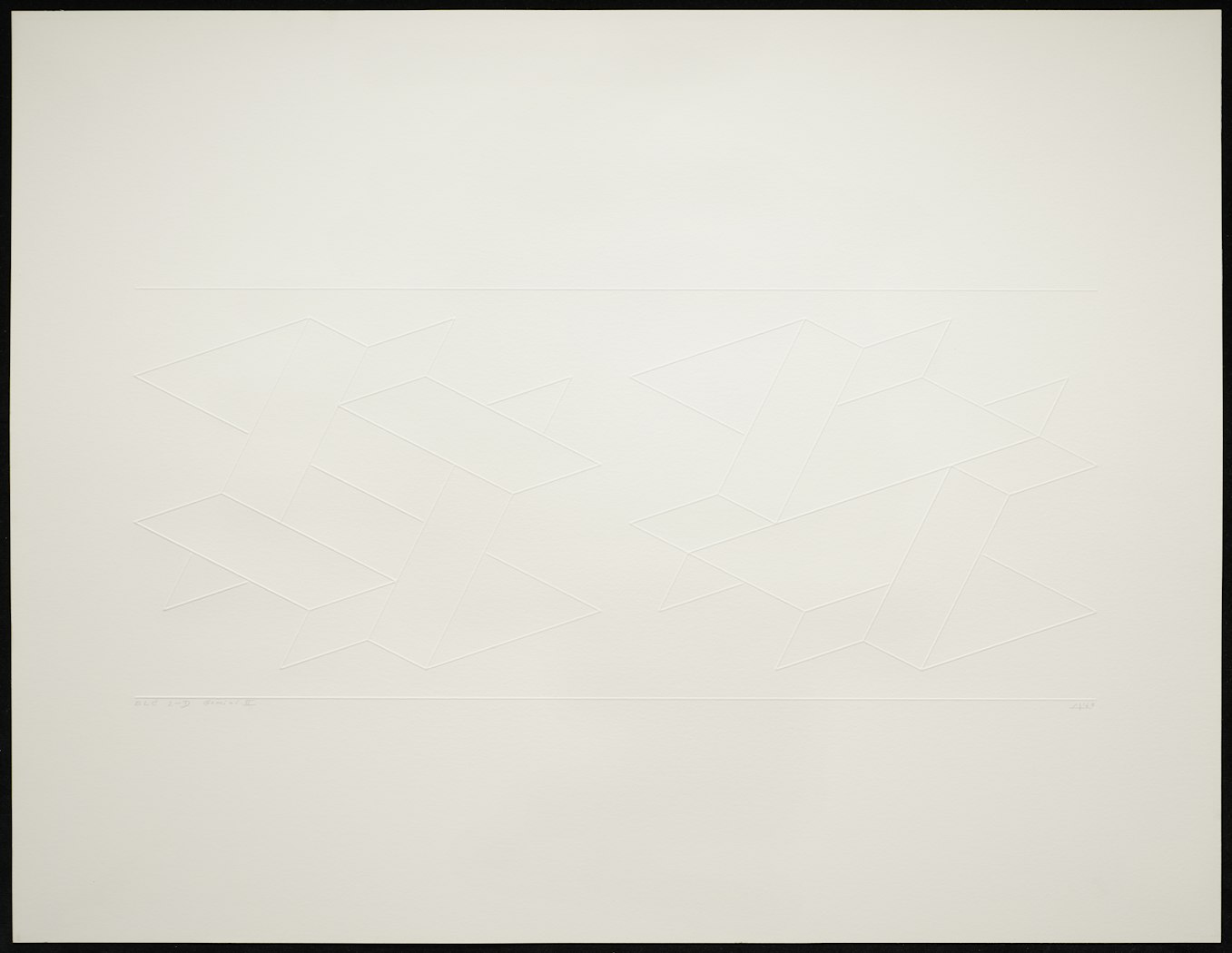 Embossed Linear Construction 2-D