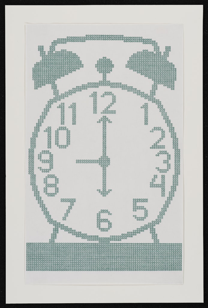 Untitled (Green Alarm Clock)