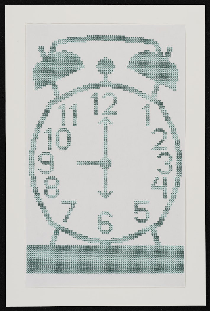 Untitled (Green Alarm Clock)