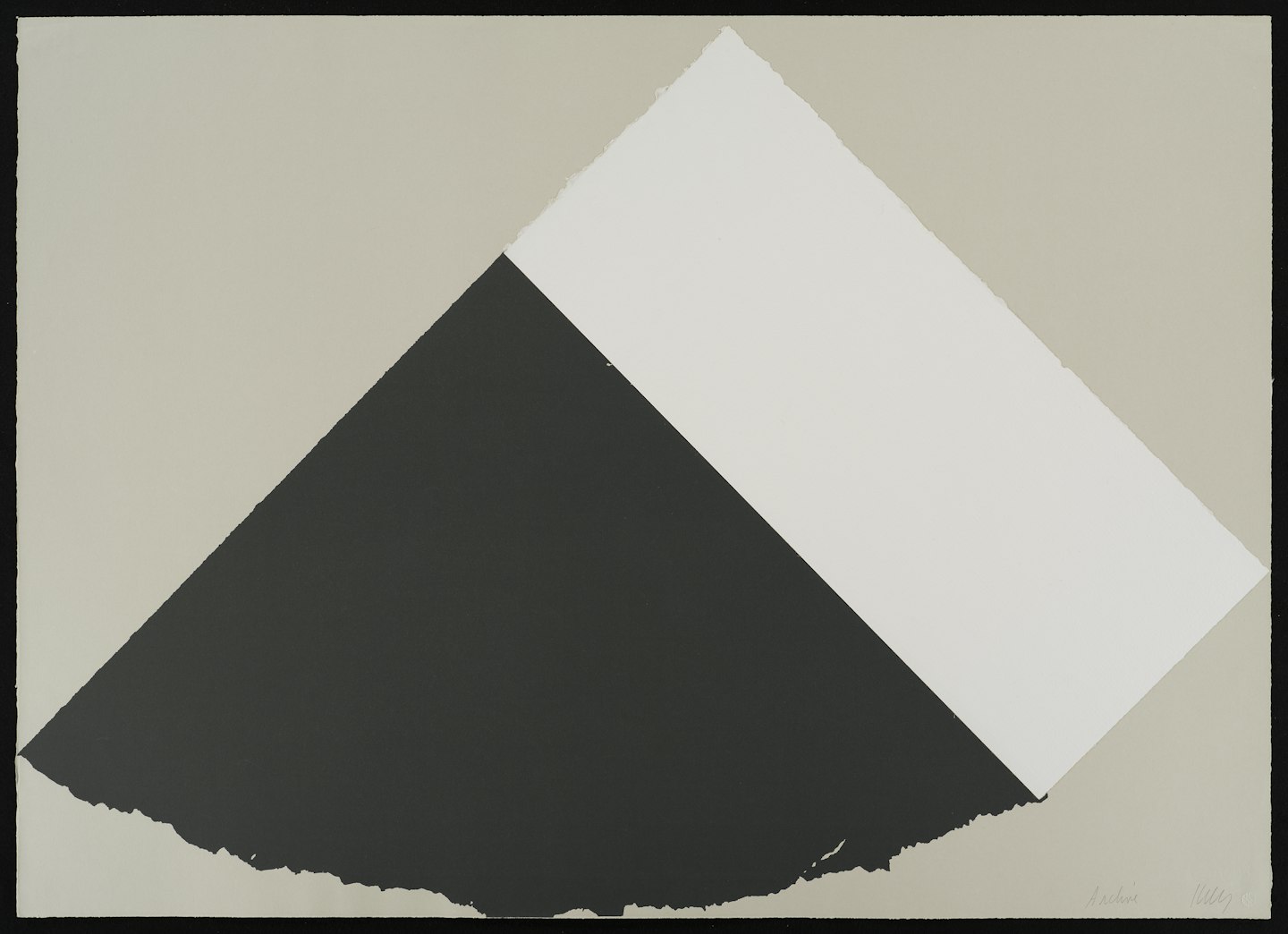 Dark Gray and White
