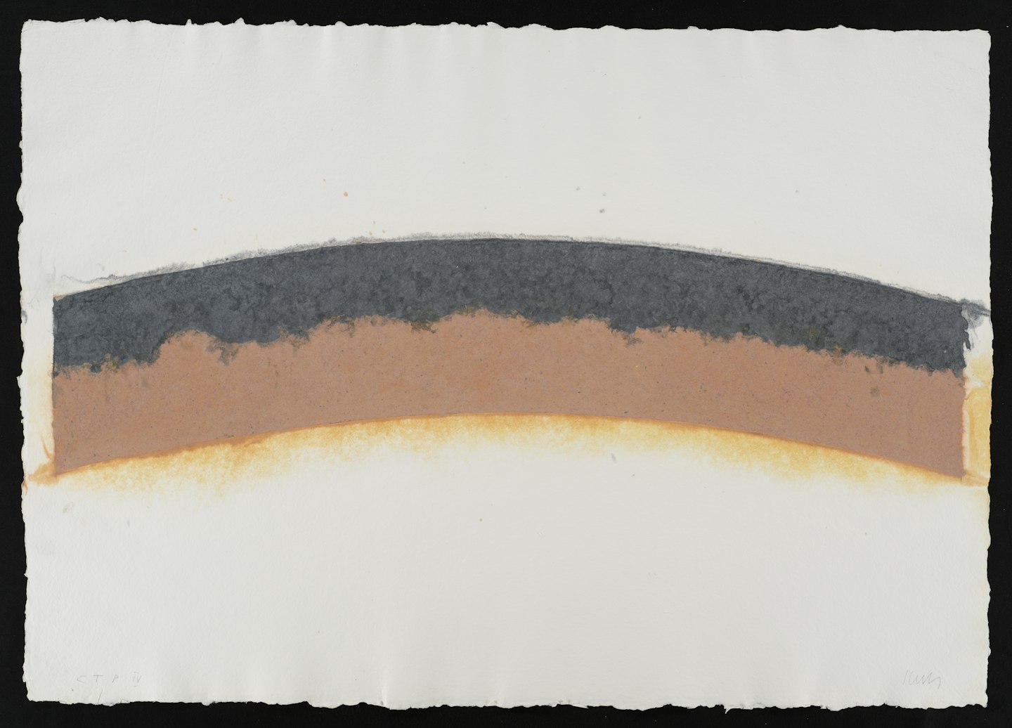 Trial Proof for Colored Paper Image III (Blue Black Curves)  