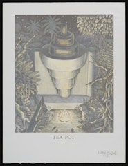 Tea Pot with Bonfire