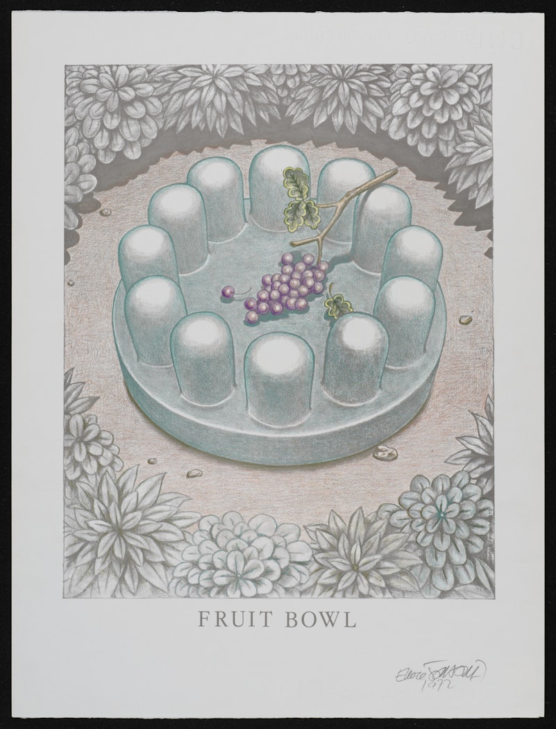 Fruit Bowl with Grapes