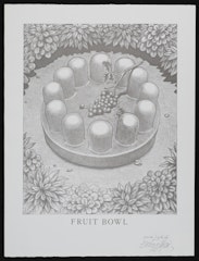 Fruit Bowl with Grapes from the Giant Ceramics Series