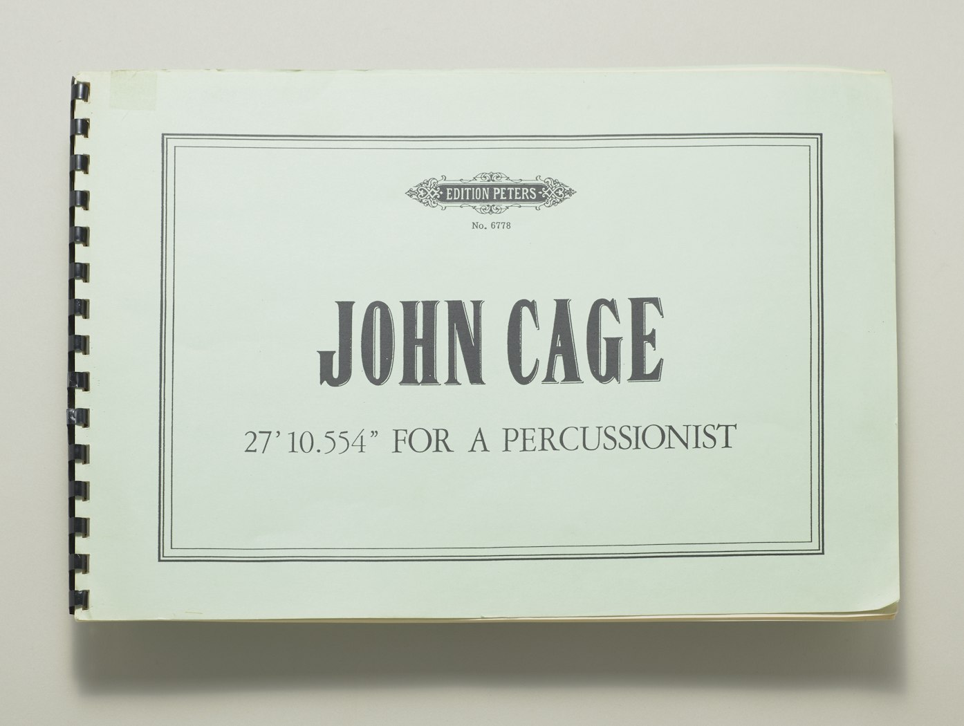 27'10.544": For a Percussionist