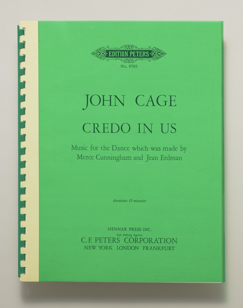 Credo in us:  Music for the Dance Which was Made by Merce Cunningham and Jean Erdman