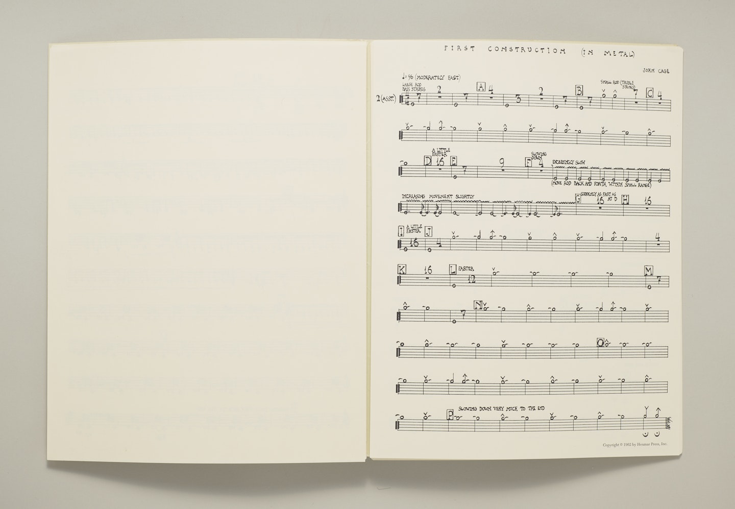 First Construction (In Metal): Percussion Sextet with Assistant