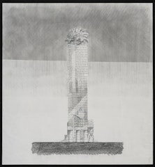 drawing for Metropolitan Life from the exhibition Tokyo:  Form and Spirit