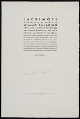 colophon from Lacrimose