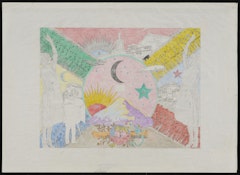 Drawing for Taisho Period (1912–1925) from the Walking space in the exhibition Tokyo: Form and Spirit