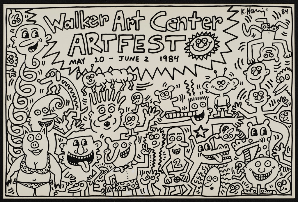 sign for Walker Art Center ArtFest, March 13, 1984