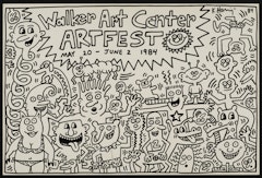 sign for Walker Art Center ArtFest, March 13, 1984