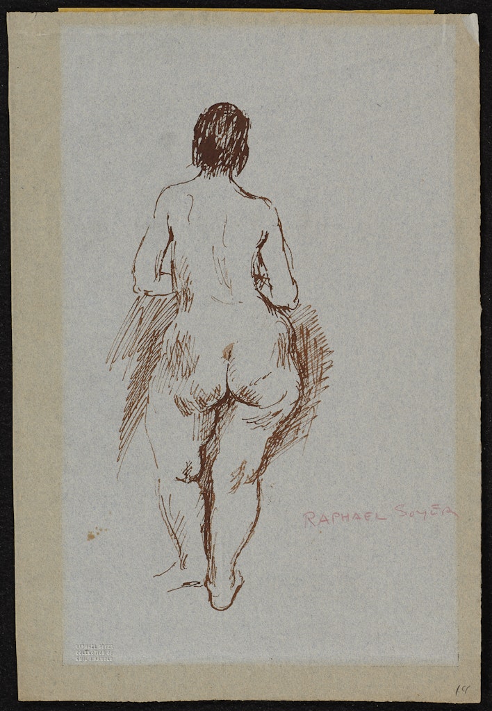 Standing Nude Female from Back