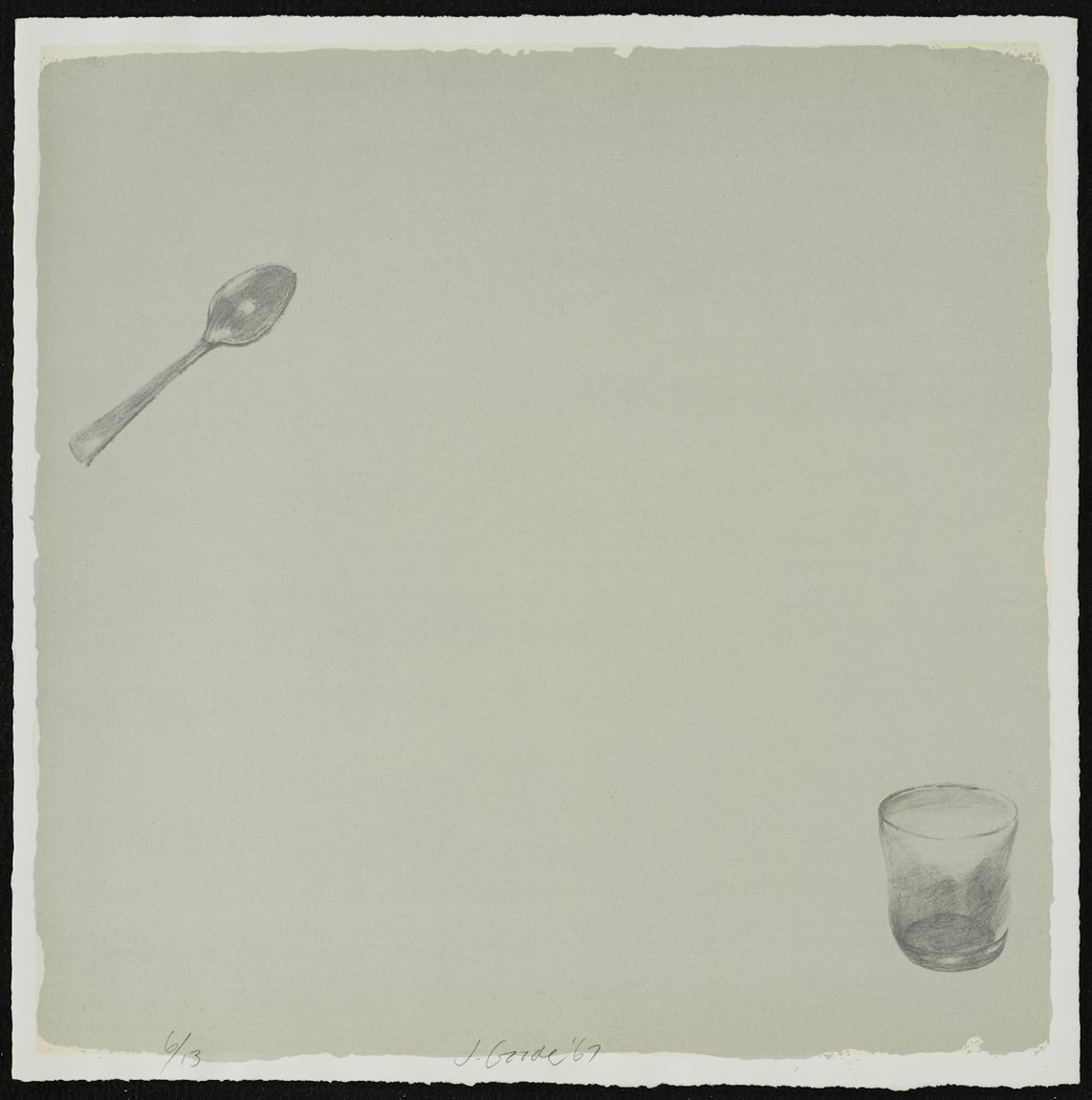 Glass Lower Right-Spoon Upper Left