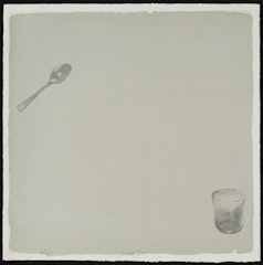 Glass Lower Right-Spoon Upper Left