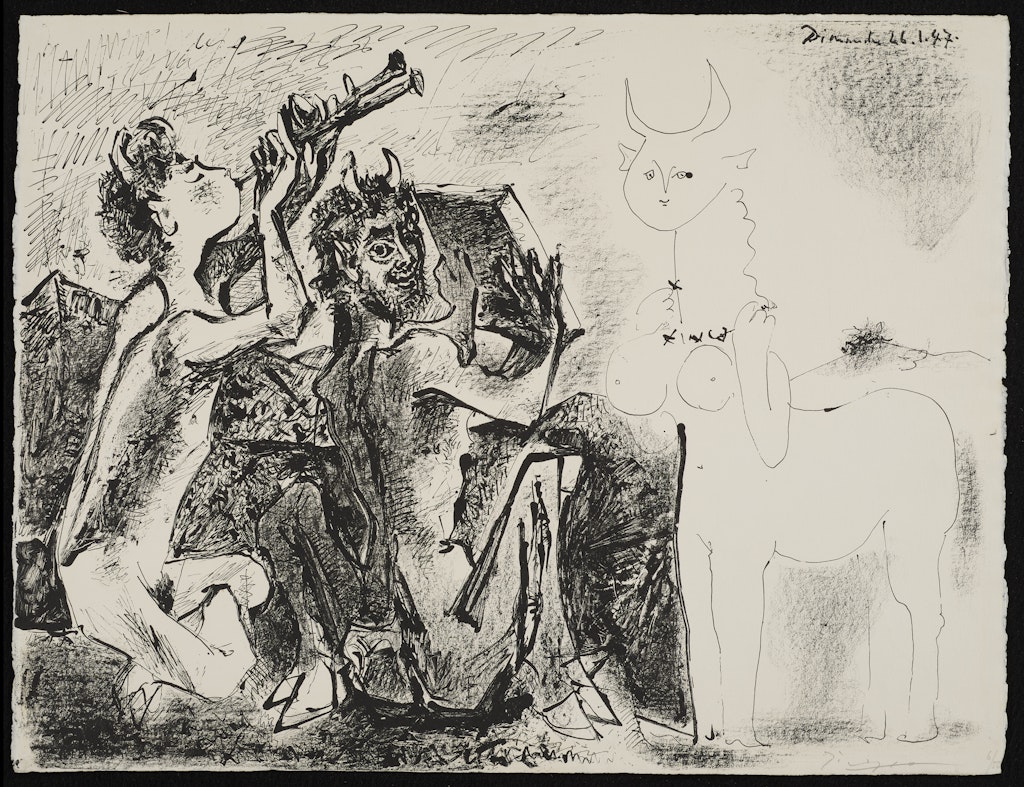 Le Faunes Et La Centauresse