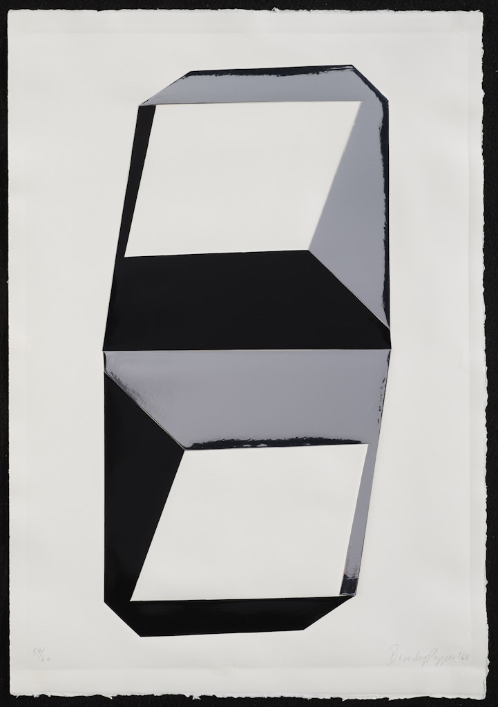 Double Vertical Silver & Black