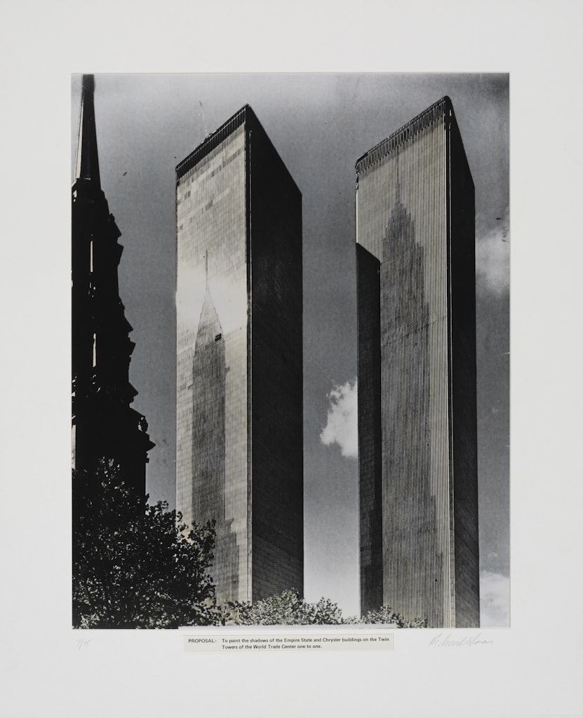 Proposal: To Paint the Shadows of the Empire State and Chrysler Building on the towers of the World Trade Center One to One