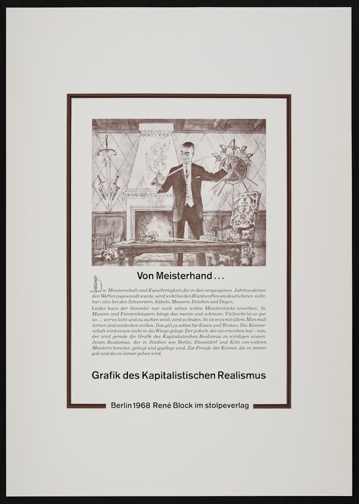 title page and portfolio box for Grafik des Kapitalistischen Realismus (Graphics of Capitalist Realism)