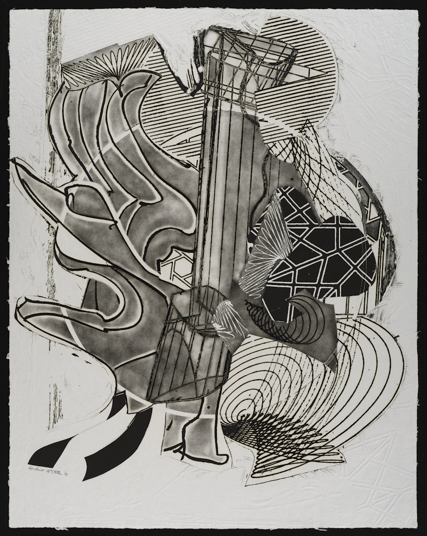 The Fossil Whale, State I from the Moby Dick Engravings