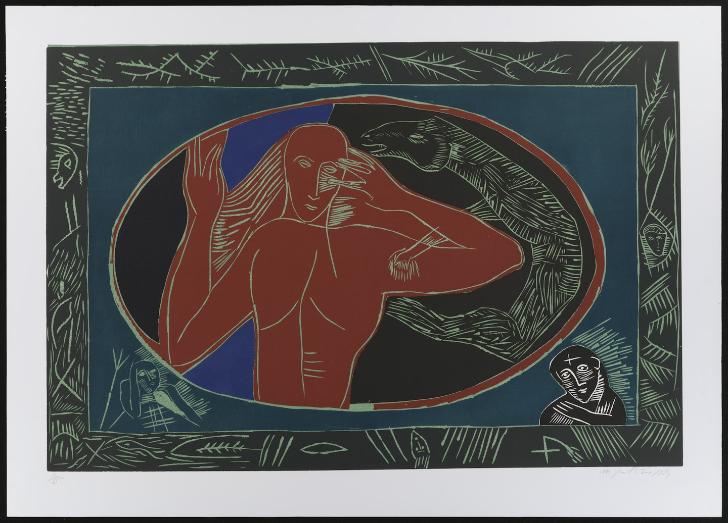 Ellpodbomool from an untitled portfolio drawn from James Joyce's Ulysses