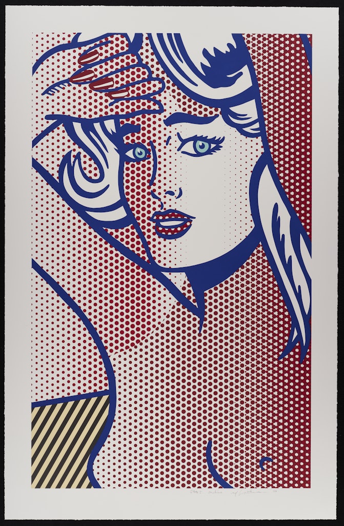 Nude with Blue Hair, State I from the Nudes series