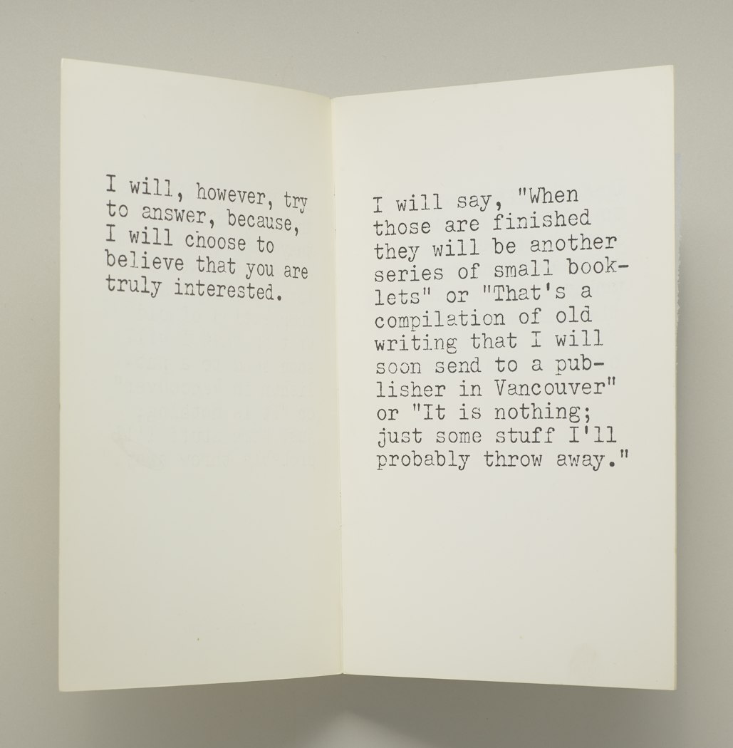 The Words Will Have Been Typed Simply, Because Typing Words is What I Do