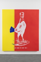 WEE MAN FOR PRESIDENT aka Historical Campaign Poster Painting (The Bird to Bet On)