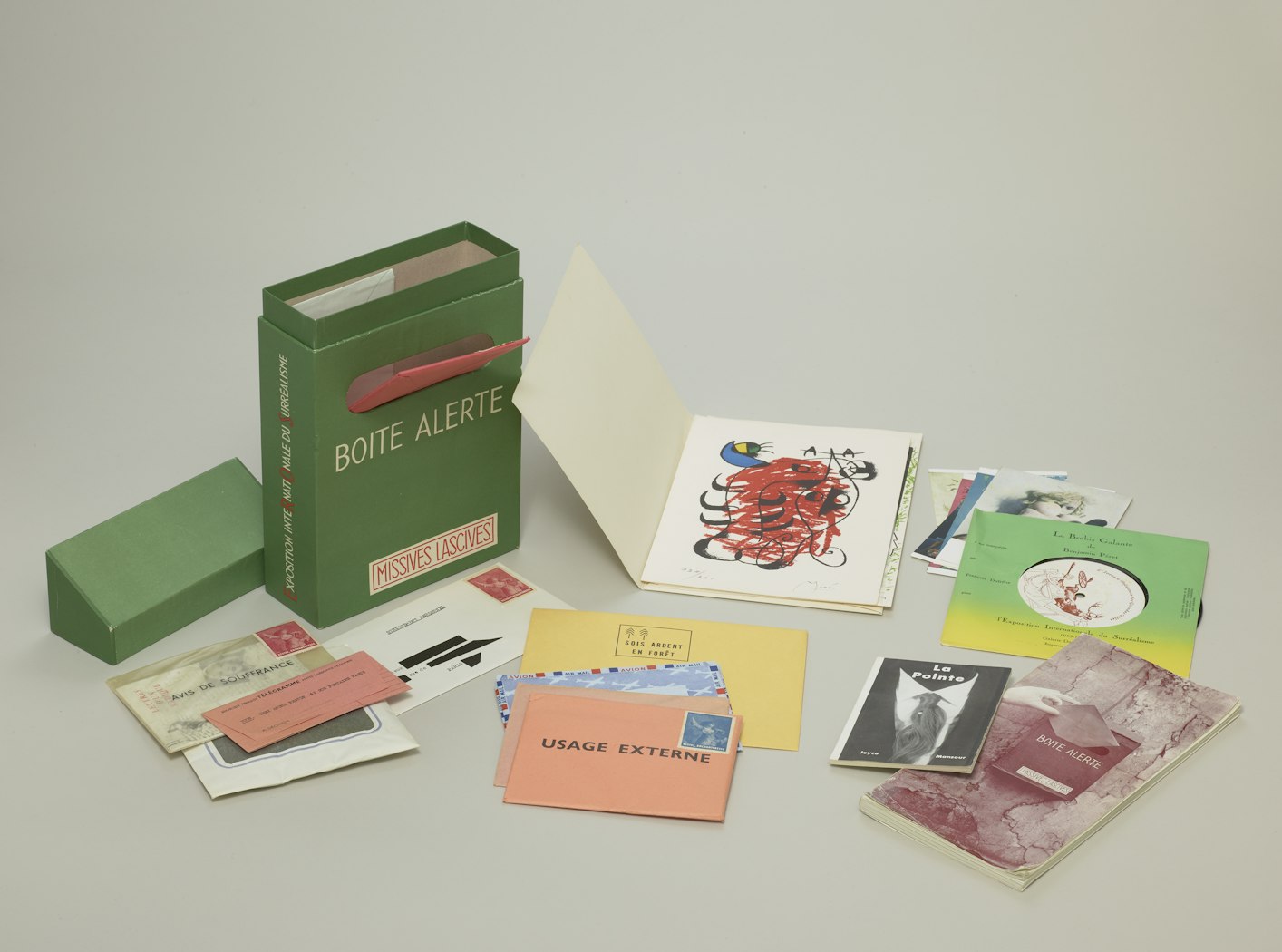 Exposition Internationale du Surrealisme, 1959-1960 Boîte Alerte Missives Lascives