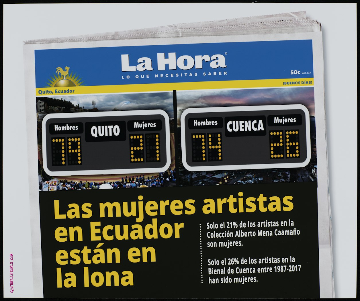Las Mujeres Artistas en Ecuador están en la lona