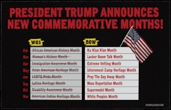 Trump Announces New Commemorative Months