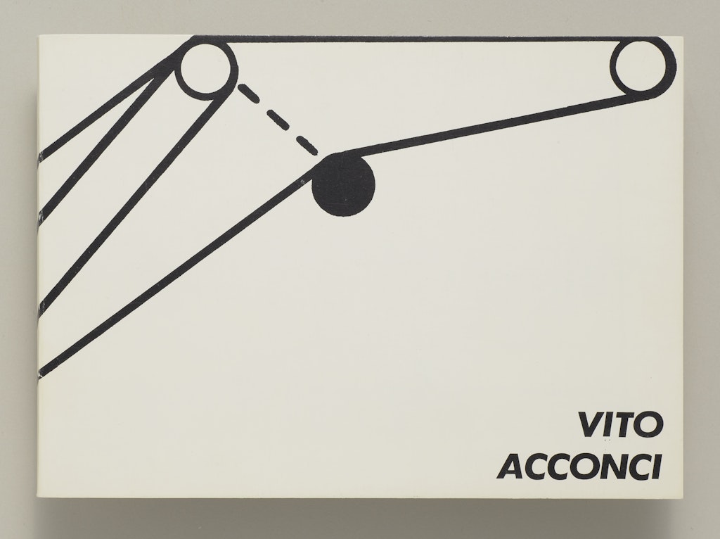 Vito Acconci: Catalogue of Headlines and Image